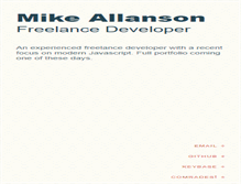 Tablet Screenshot of mikeallanson.com